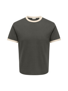 Only & Sons - T-särk OnsWillo Regular - BELUGA DETAIL:ANTIQUE WHITE | Stockmann