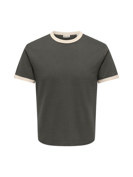 Only & Sons - T-särk OnsWillo Regular - BELUGA DETAIL:ANTIQUE WHITE | Stockmann - photo 1