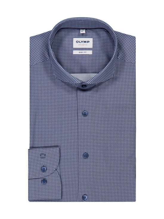Olymp - All Over Circle Print Body fit -kauluspaita - 18 MARINE | Stockmann - photo 1