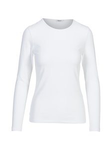 Filippa K - Cotton Stretch Long Sleeve -paita - WHITE | Stockmann