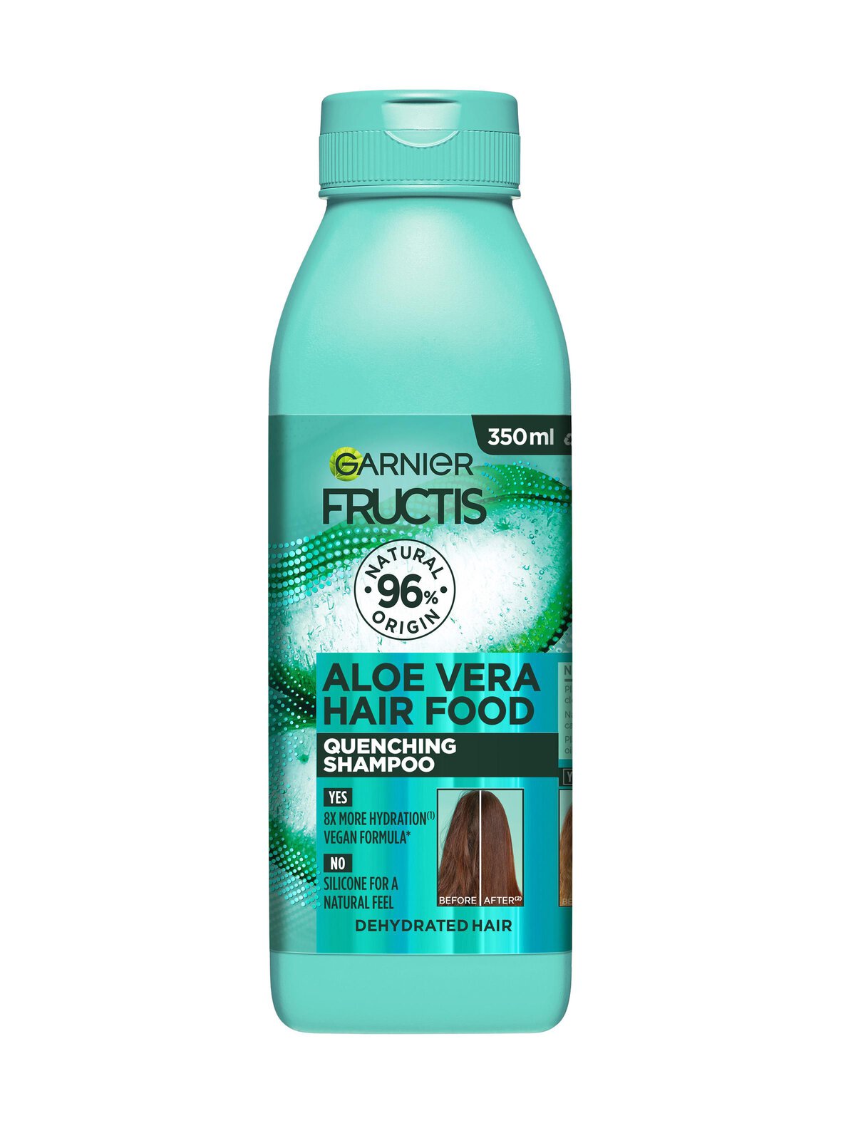 Fructis Hair Food Aloe Vera -shampoo normaaleille ja kuiville hiuksille, 350ml