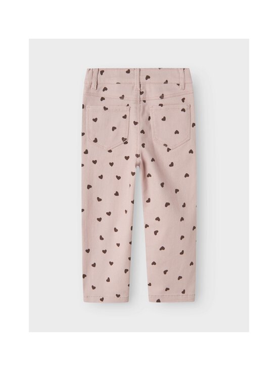 Name It - NmfRose Twill taisnu staru bikses - BURNISHED LILAC AOP:HEART | Stockmann - photo 2