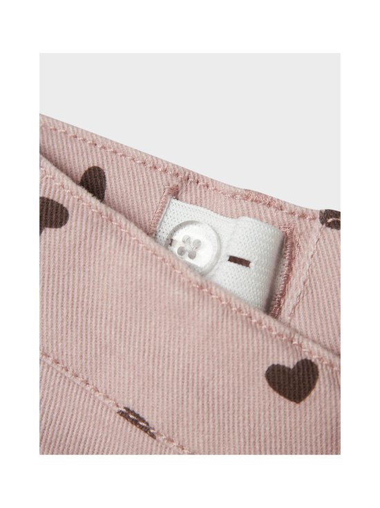 Name It - NmfRose Twill taisnu staru bikses - BURNISHED LILAC AOP:HEART | Stockmann - photo 3