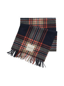 GANT - Tartan merīnvilnas šalle - 433 EVENING BLUE | Stockmann