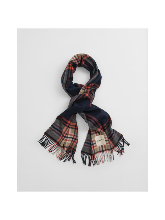 GANT - Tartan merīnvilnas šalle - 433 EVENING BLUE | Stockmann - photo 2