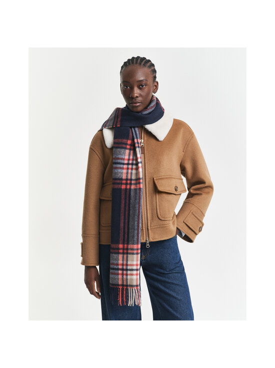 GANT - Tartan merīnvilnas šalle - 433 EVENING BLUE | Stockmann - photo 3