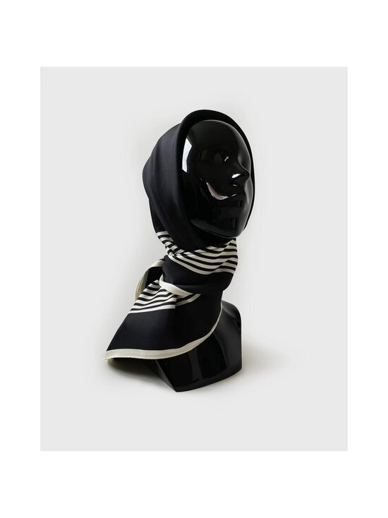 lescarf - No. 2 Silk Scarf - BLACK & CREAM - photo 5 lescarf - No. 2 Silk Scarf - BLACK & CREAM | Stockmann - photo 5