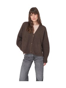Repeat - V metal buttons -neuletakki - BROWN (1743) Repeat - V metal buttons -neuletakki - BROWN (1743) | Stockmann