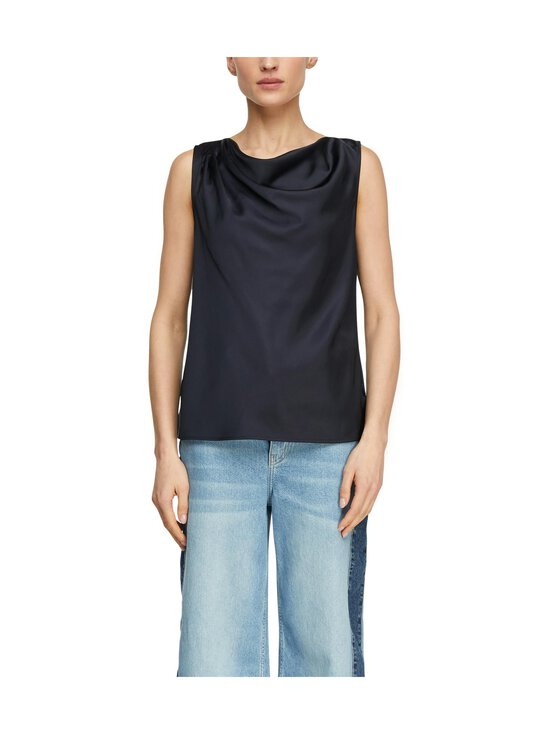 Comma - Satiinitoppi - 5976 NAVY | Stockmann - photo 2