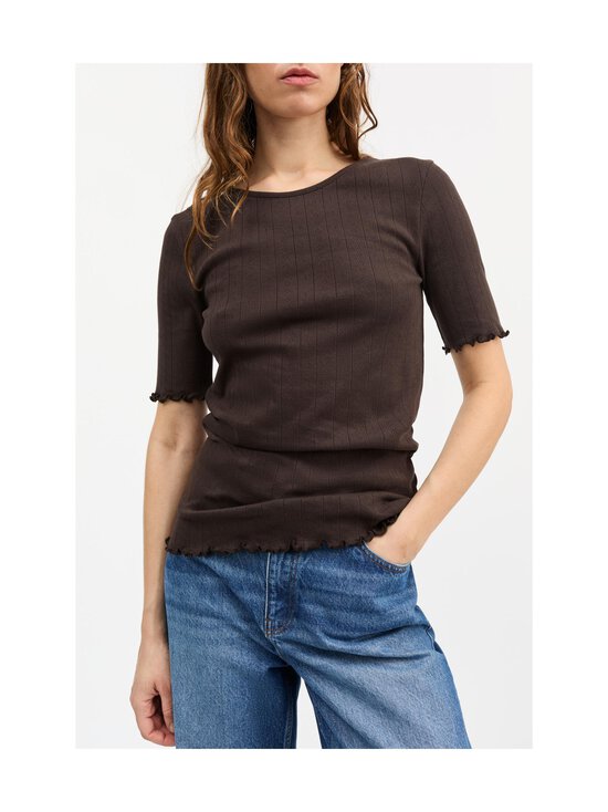 Skall Studio - Edie t-paita - DARK BROWN - photo 2 Skall Studio - Edie t-paita - DARK BROWN | Stockmann - photo 2