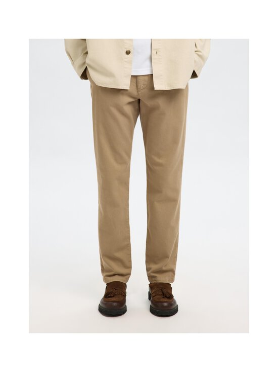 Selected - Slh175 Slim Miles Structure -chinohousut - PURE CASHMERE DETAIL:MIXED W. EGRET | Stockmann - photo 2