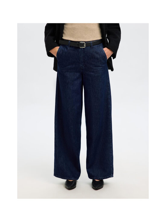 Selected - SlfExtra Wide Mella Bora džinsi - DARK BLUE DENIM | Stockmann - photo 3