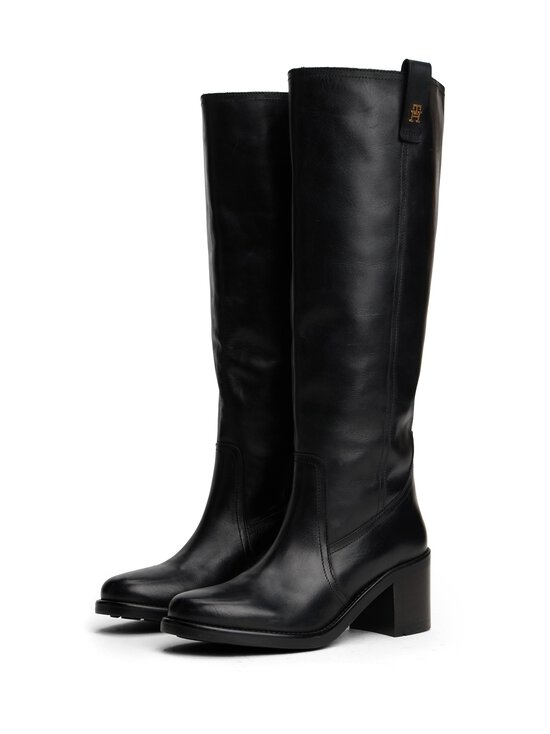 Tommy Hilfiger - Kõrge säärega nahksaapad Riding Block Heel - BDS BLACK | Stockmann - photo 5