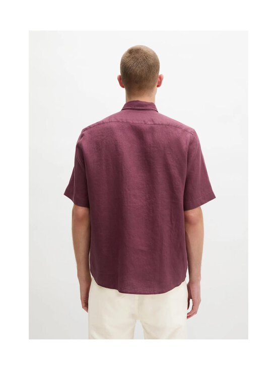 Marc O'Polo - Lühikeste varrukatega triiksärk Kent Collar - 6878 ACAI RED | Stockmann - photo 3