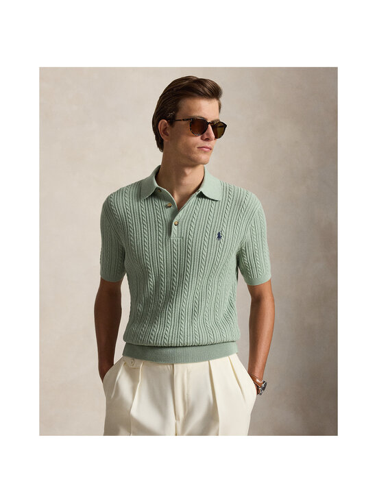 Polo Ralph Lauren - Palmikmustriga kootud polosärk - LIGHT GREEN | Stockmann - photo 2