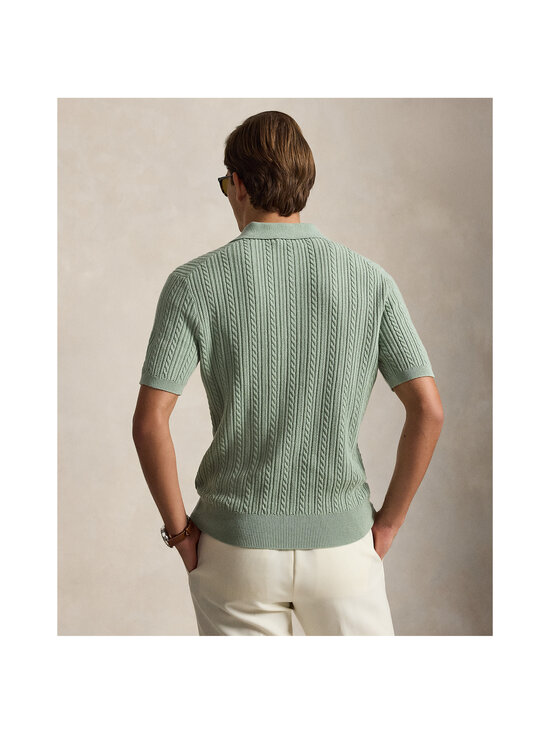 Polo Ralph Lauren - Palmikmustriga kootud polosärk - LIGHT GREEN | Stockmann - photo 3