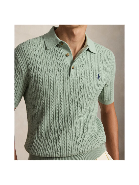 Polo Ralph Lauren - Palmikmustriga kootud polosärk - LIGHT GREEN | Stockmann - photo 4