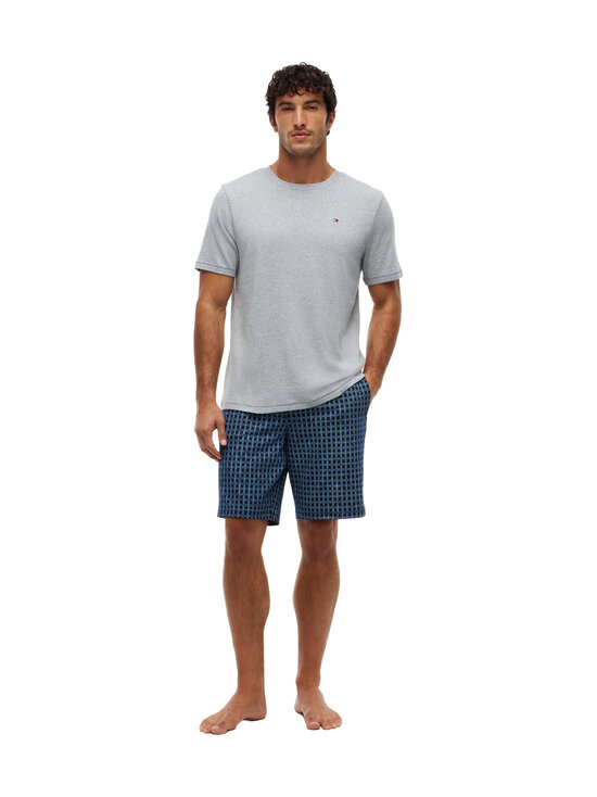 Tommy Hilfiger - Short Cotton Printed -pyjama - 06I WHITE/LINEAR FLAG GRD | Stockmann - photo 1