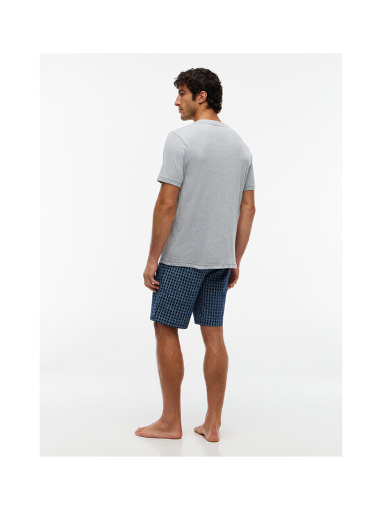 Tommy Hilfiger - Short Cotton Printed -pyjama - 06I WHITE/LINEAR FLAG GRD | Stockmann - photo 2