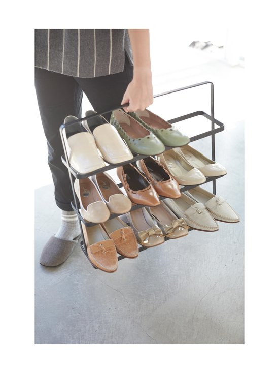 BLACK Yamazaki Tower Shoe Rack Wide kenk hylly 50 14 45 5 cm