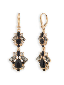 Marchesa - Magnificent Magnolia Double Drop auskari - GLD/ BLACK | Stockmann