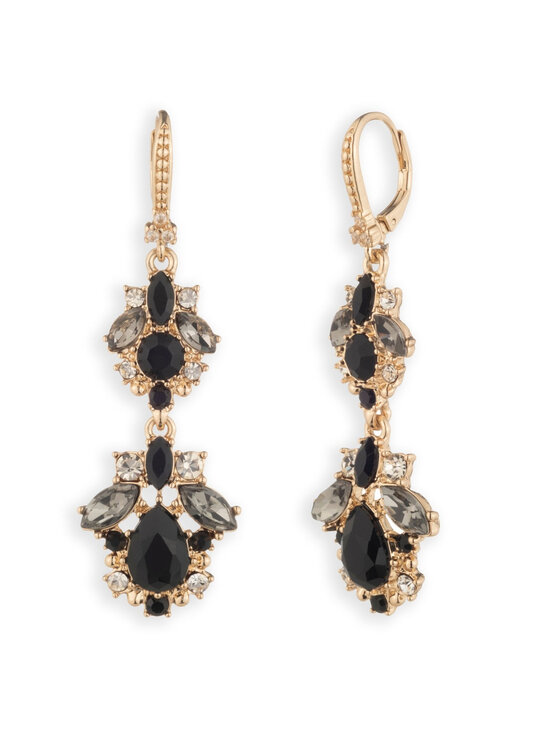 Marchesa - Magnificent Magnolia Double Drop auskari - GLD/ BLACK | Stockmann - photo 1