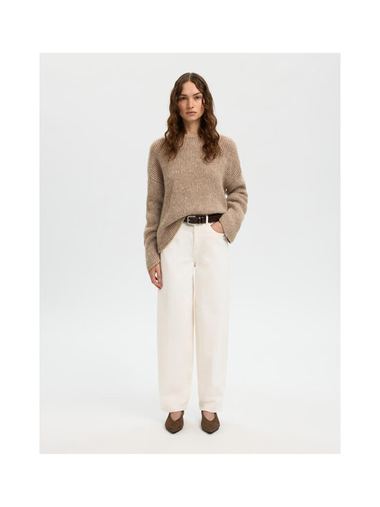 Selected - SlfBarrel Ebba High Waist -farkut - EGRET | Stockmann - photo 3