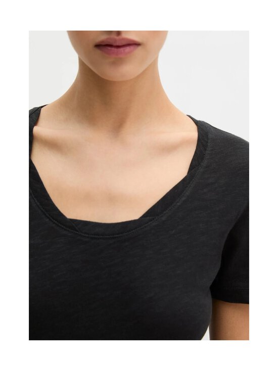 Marc O'Polo - T-särk Deep Round Neck - 990 BLACK | Stockmann - photo 7