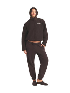 SKIMS - Teddy Boxy Zip Up flīsa jaka - ESPRESSO | Stockmann