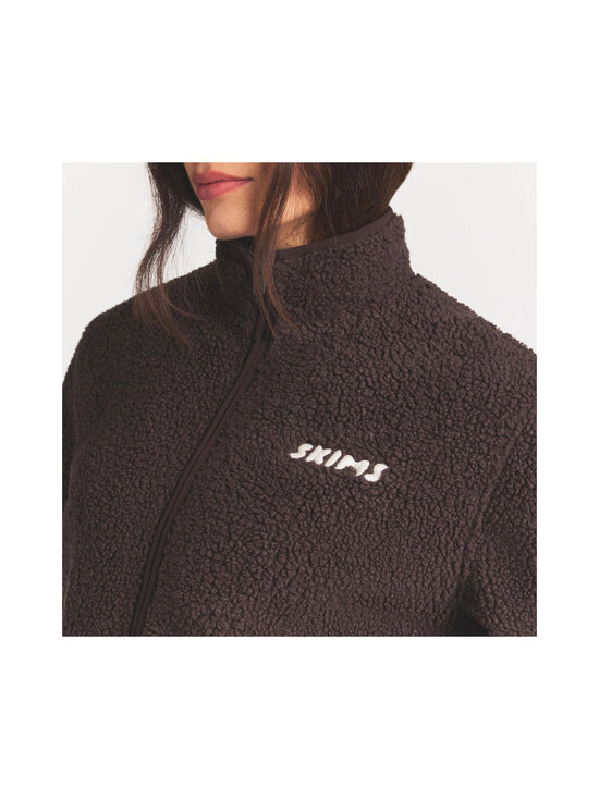 SKIMS - Teddy Boxy Zip Up flīsa jaka - ESPRESSO | Stockmann - photo 2