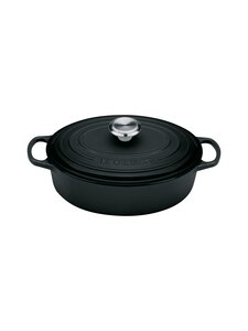 Le Creuset - Signature Oval Wide čuguna katls 27 cm / 3.4 l - 000 MATTE BLACK | Stockmann