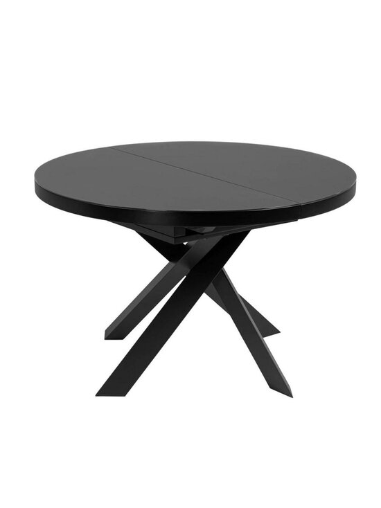 Kave Home - Vashti -jatkettava ruokapöytä musta 120/160 cm - BLACK | Stockmann - photo 1