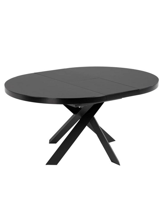 Kave Home - Vashti -jatkettava ruokapöytä musta 120/160 cm - BLACK | Stockmann - photo 2
