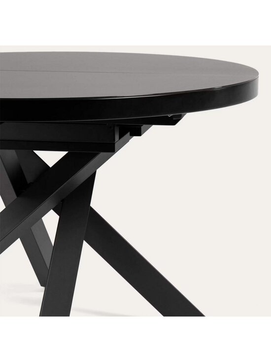 Kave Home - Vashti -jatkettava ruokapöytä musta 120/160 cm - BLACK | Stockmann - photo 6
