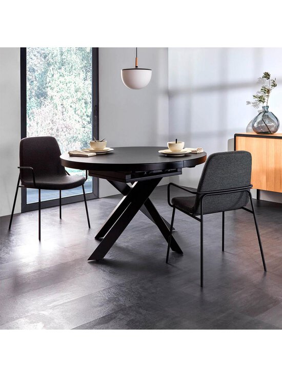 Kave Home - Vashti -jatkettava ruokapöytä musta 120/160 cm - BLACK | Stockmann - photo 8