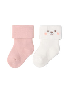 Lindex - Sokid Terry 2 paari - 6928 LIGHT DUSTY PINK | Stockmann