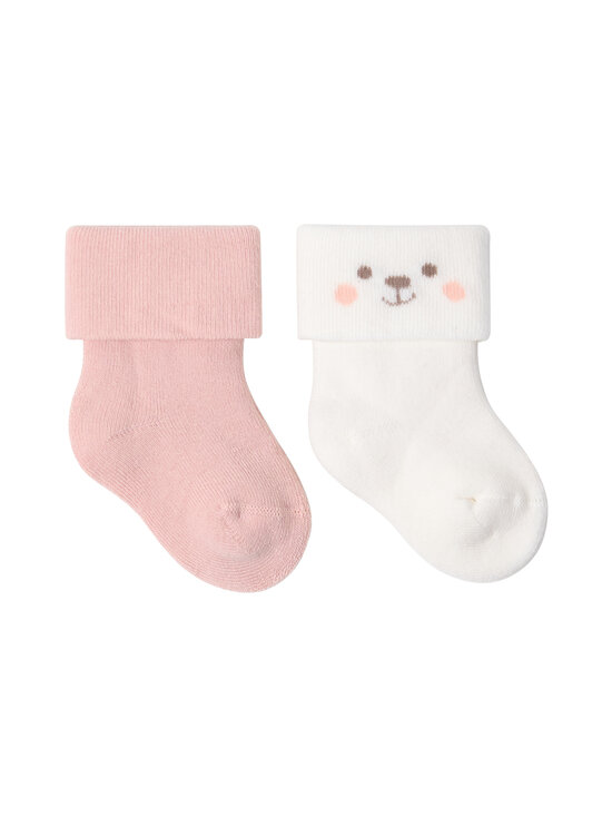 Lindex - Sokid Terry 2 paari - 6928 LIGHT DUSTY PINK | Stockmann - photo 2