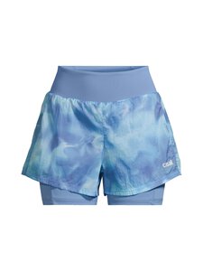 Casall - Breeze Printed Running  -shortsit - 883 BREEZE BLUE SHADOW | Stockmann