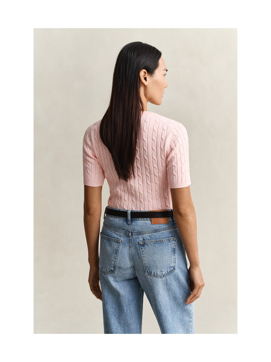 GANT - Stretch Cotton -palmikkoneulepusero - 647 APRICOT PINK | Stockmann - photo 3