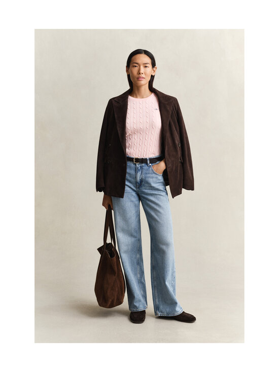 GANT - Stretch Cotton -palmikkoneulepusero - 647 APRICOT PINK | Stockmann - photo 5