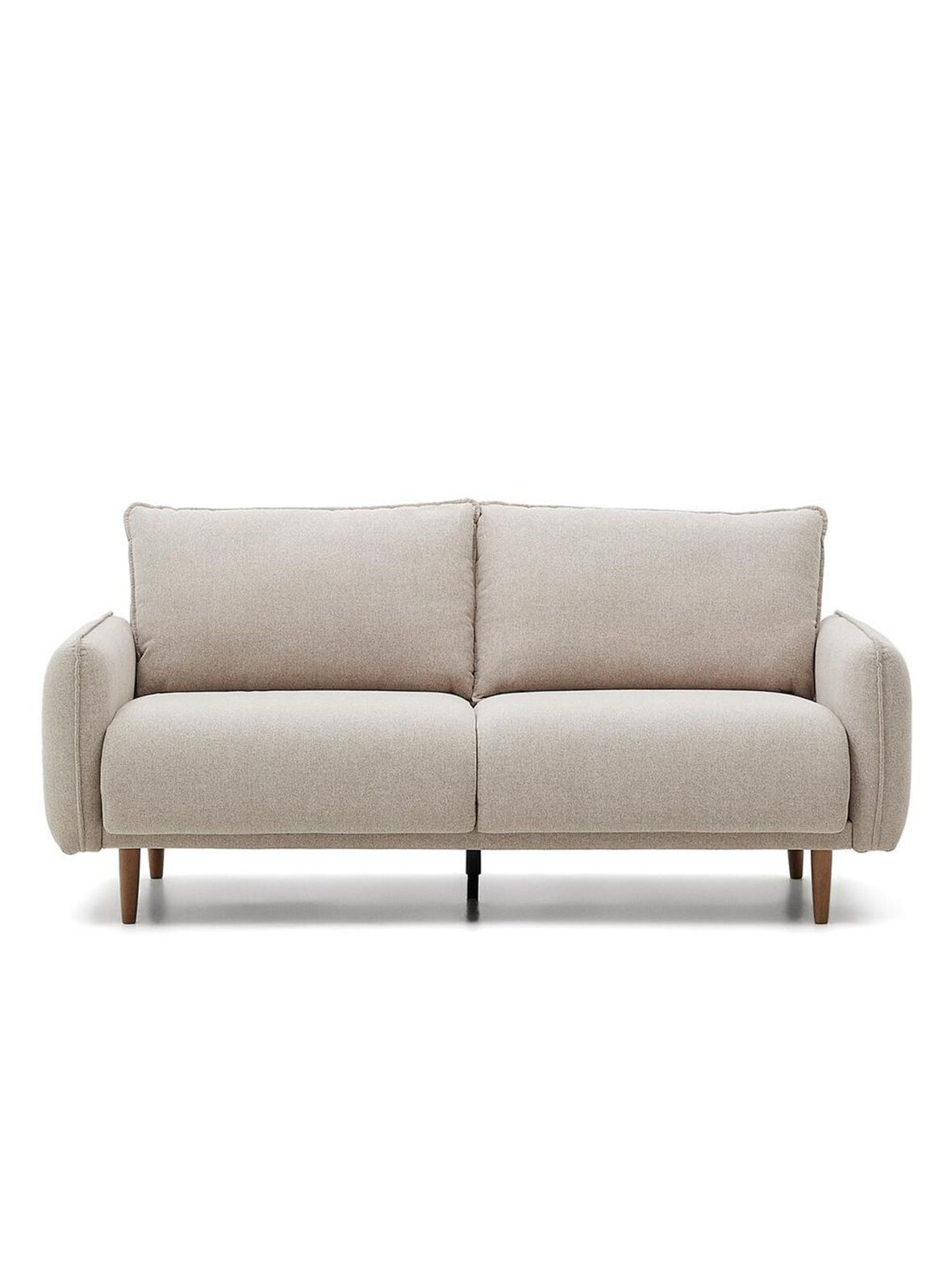 Carlota-sohva beige/pyökki l 184 cm