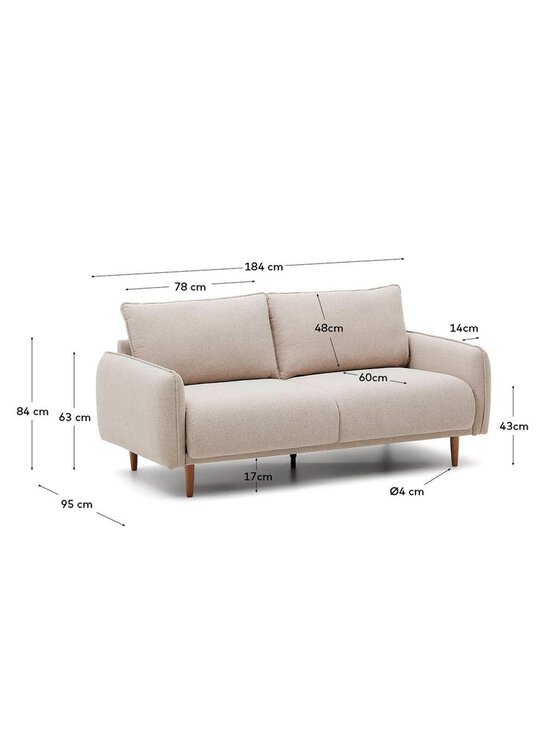 Kave Home - Carlota-sohva - BEIGE | Stockmann - photo 3