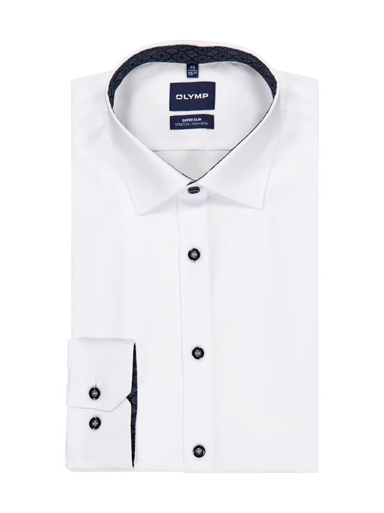 Olymp - Super Slim Solid -kauluspaita - 00 WEISS | Stockmann - photo 1