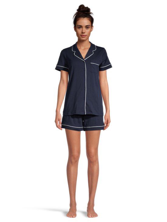 NOOM loungewear - Uma pidžaama - DK.NAVY/WHITE PIPING - photo 2 NOOM loungewear - Uma pidžaama - DK.NAVY/WHITE PIPING | Stockmann - photo 2