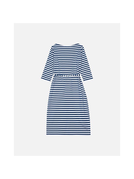 866 BLUE, WHITE Marimekko Tasaraita Ilma -trikoomekko | Arkimekot