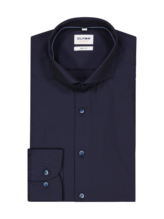 Olymp - Body Fit Jacqard krekls ar apkakli - 18 MARINE | Stockmann - photo 1