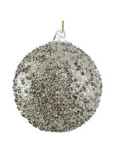 Shishi - Silver Glitter And Diamonds -joulukuusenkoriste 8 cm - SILVER | Stockmann