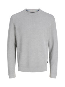 Jack & Jones - JprBluriley Crew Neck -neule - LIGHT GREY MELANGE | Stockmann