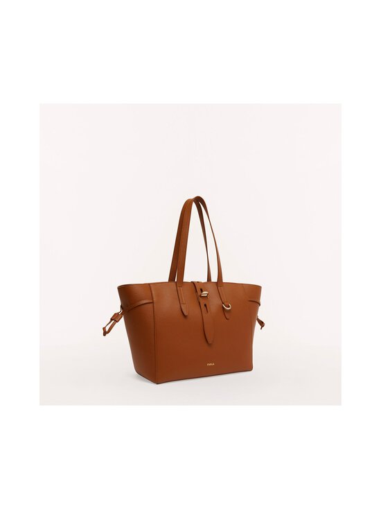 03B00 COGNAC H Furla Net Tote M nahkalaukku 29 x 26,5 x 16 cm
