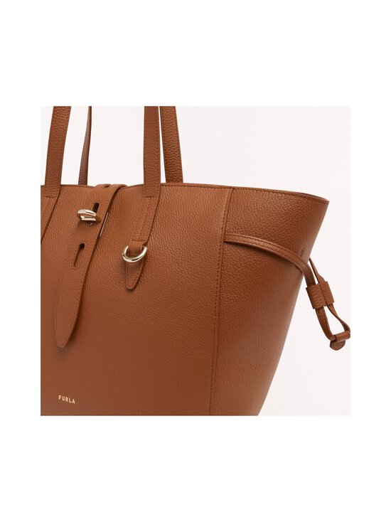 03B00 COGNAC H Furla Net Tote M nahkalaukku 29 x 26,5 x 16 cm